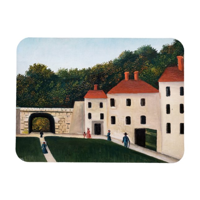 Magnet Flexible Henri Rousseau - Promeneurs dans un parc (Horizontal)