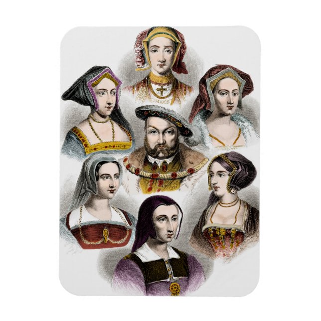 Magnet Flexible Henri VIII d'Angleterre | Ses Six Femmes (Vertical)