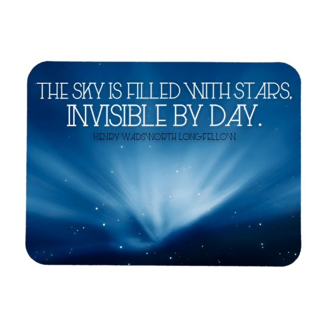 Magnet Flexible Henry Wadsworth Longfellow Citation Inspiration Sk (Horizontal)