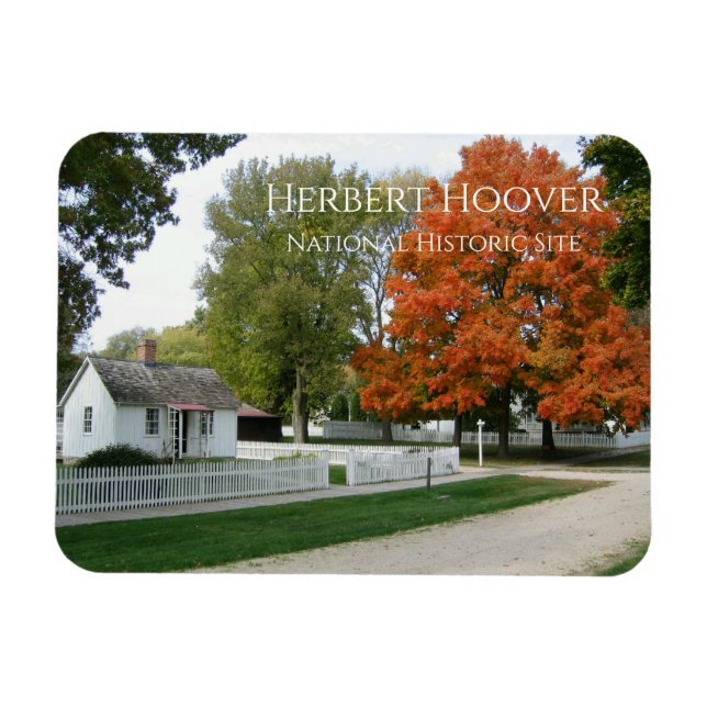 Magnet Flexible Herbert Hoover, aimant du lieu de naissance (Horizontal)