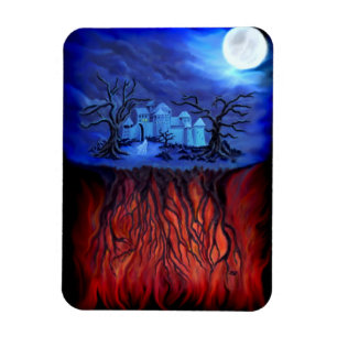 Magnet Flexible Heure de sorcellerie, entre Ciel et Enfer