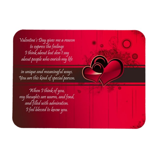 Magnet Flexible heureuse Sainte-Valentin (Horizontal)
