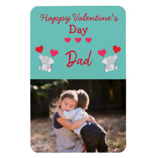 Magnet Flexible Heureuse Sainte-Valentin papa Photo