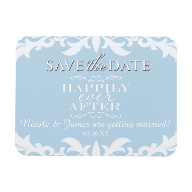 Magnet Flexible Heureusement jamais après le mariage Enregistrer l (Horizontal)