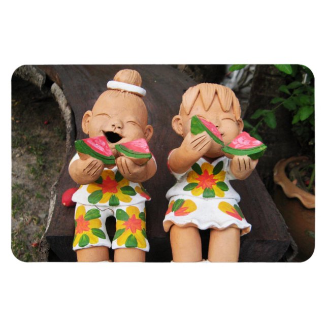 Magnet Flexible Heureux amis de la pastèque (Horizontal)