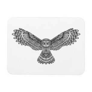 Magnet Flexible Hibou Zendoodle de vol