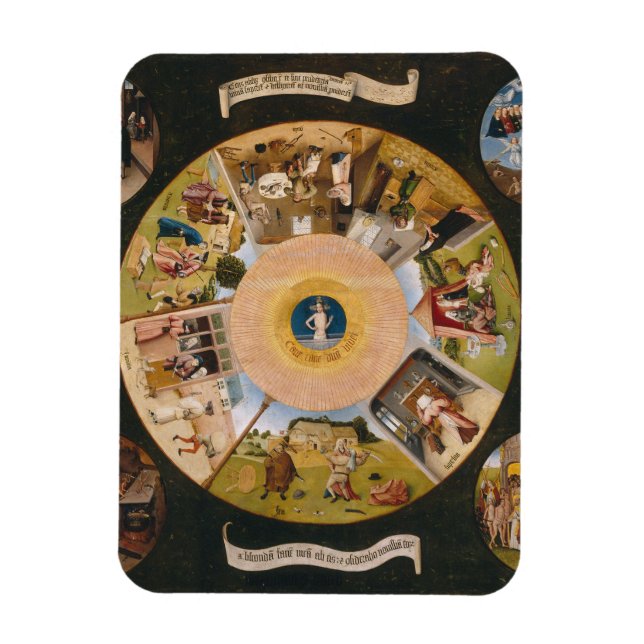 Magnet Flexible Hieronymus Bosch - Les Sept Péchés Mortels (Vertical)