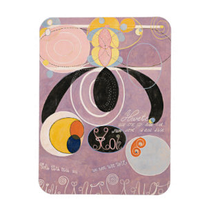 Magnet Flexible Hilma Af Klint, La Dix Plus Grande No6, Art Abstra