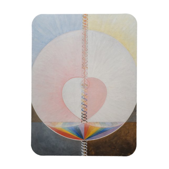 Magnet Flexible Hilma Af Klint, La Dove No.25, Art Abstrait (Vertical)