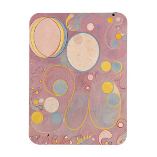 Magnet Flexible Hilma Af Klint, Le Dix Plus Grand No8, Art Abstrai