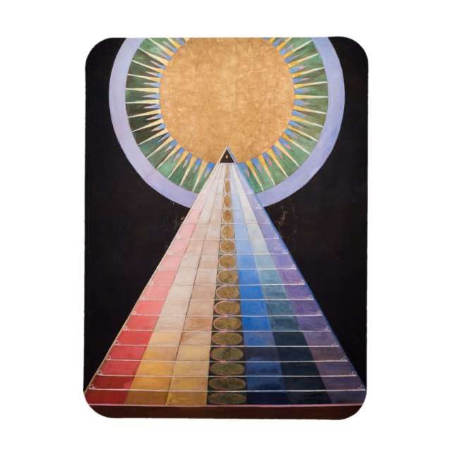 Magnet Flexible Hilma Af Klint, Retable No.1, Art Abstrait (Vertical)