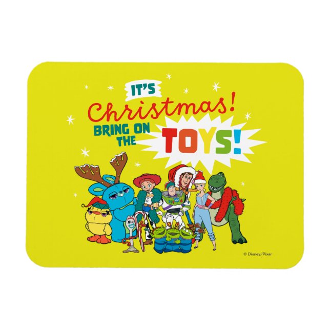 Magnet Flexible Histoire du jouet | C'est Noël ! Portez les jouets (Horizontal)