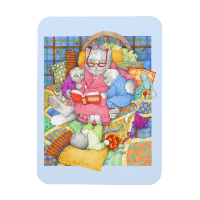 Magnet Flexible HISTOIRE DU SOIR 3x4 Aimant Flexible - Bleu (Vertical)