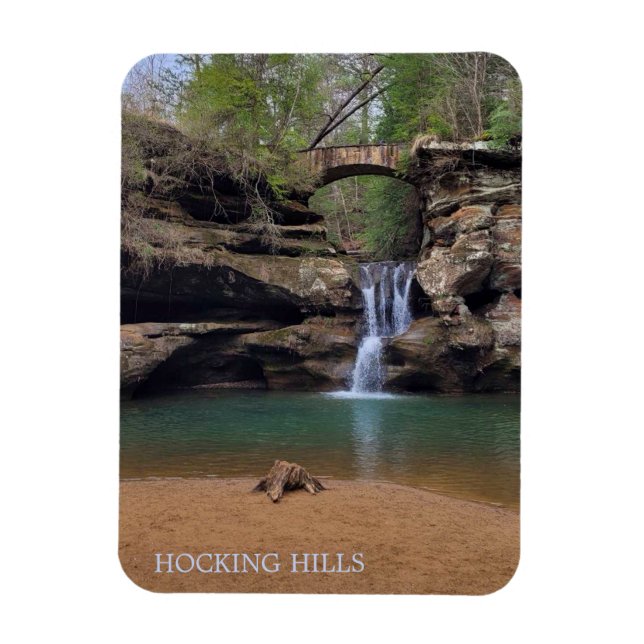 Magnet Flexible Hocking Hills Ohio Cascade Iconique (Vertical)