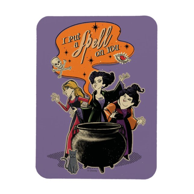 Magnet Flexible Hocus Pocus Retro Spellcasting Cauldron (Vertical)