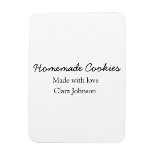 Magnet Flexible Homemade cookiers add your text name custom  throw