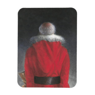 Magnet Flexible Homme en manteau rouge