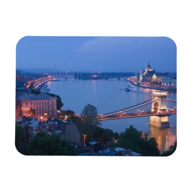 Magnet Flexible HONGRIE, Budapest : Pont Szechenyi (Chaîne), 2 (Horizontal)