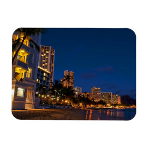 Magnet Flexible Honolulu, Oahu, Hawaii. Exposition nocturne