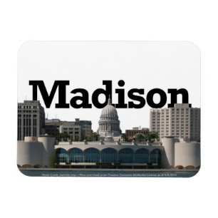 Magnet Flexible Horizon de WI de Madison avec Madison dans le ciel