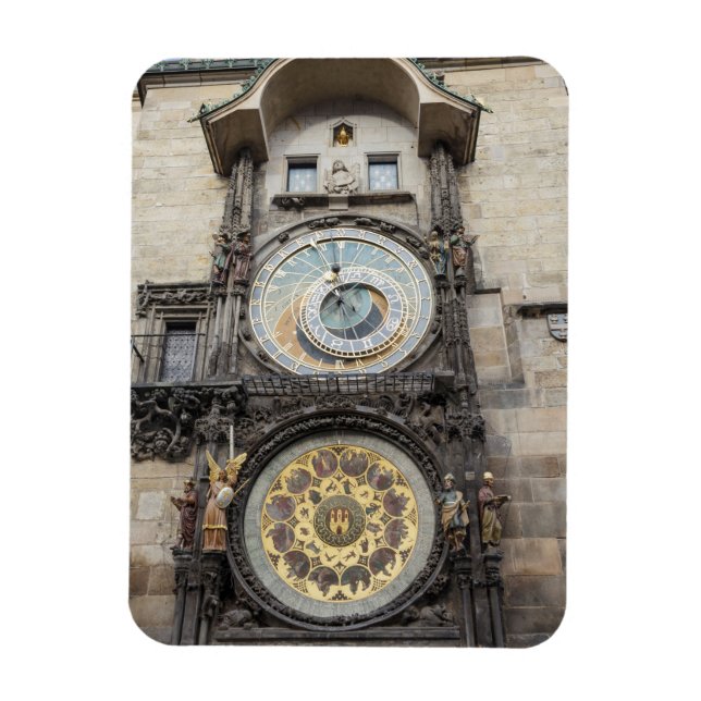 Magnet Flexible Horloge astronomique à Prague photo souvenir (Vertical)