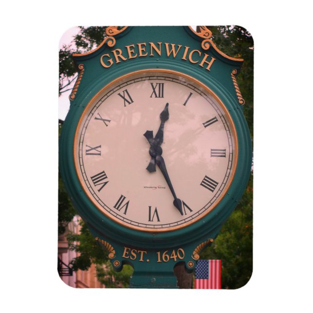 Magnet Flexible Horloge postale de l'avenue Greenwich, Greenwich,  (Vertical)