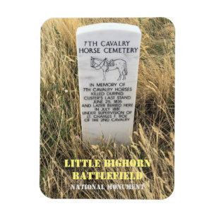 Magnet Flexible Horse Burn Marker, Little Bighorn Battlefield Po