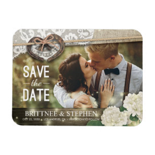 Magnet Flexible Horseshoe Hydrangea Wedding Enregistrer La Date Ph