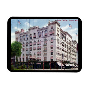 Magnet Flexible Hotel Cadillac, Detroit 1909 Vintage