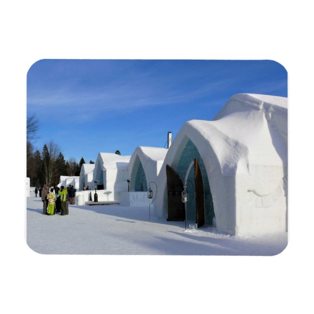 Magnet Flexible Hôtel de Glace, Québec, Canada (Horizontal)