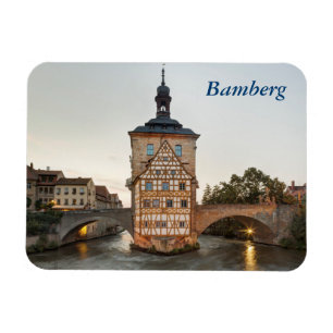 Magnet Flexible Hôtel de ville Bamberg et pont Obere