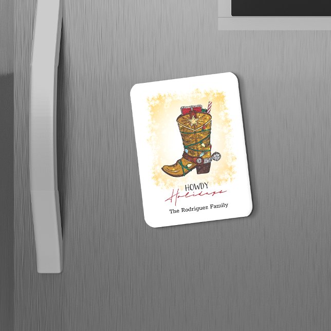 Magnet Flexible Howdays Christmas Lights Cowboy Boot (Créateur téléchargé)