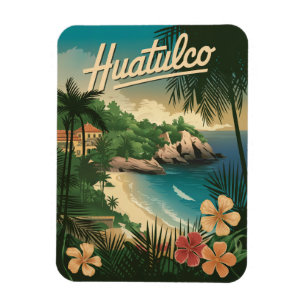 Magnet Flexible Huatulco Mexique Vintage