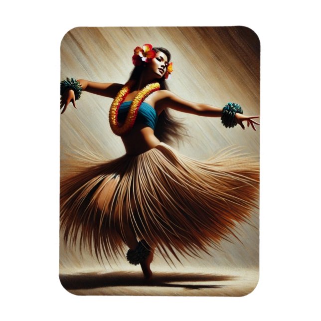 Magnet Flexible Hula Dancer Hawaii (Vertical)