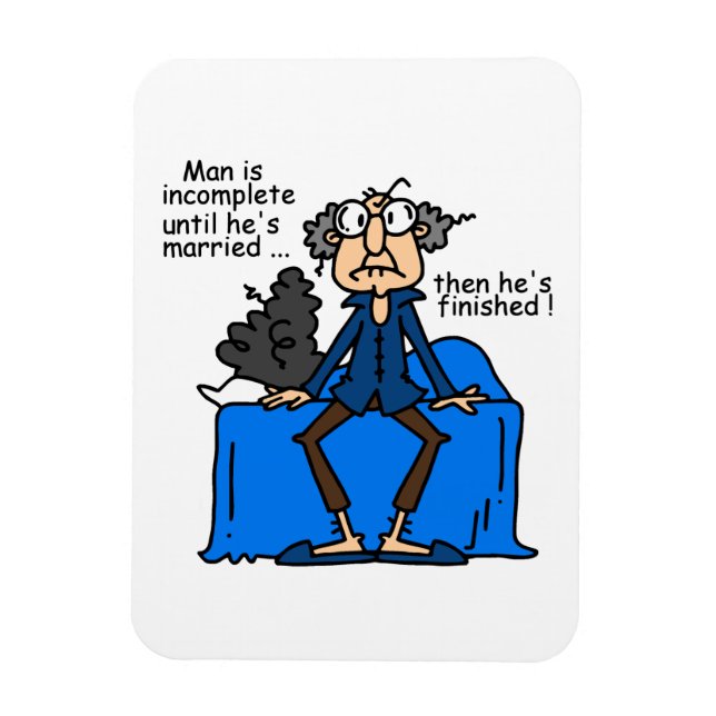 Magnet Flexible Humour alors fini inachevé de mariage (Vertical)