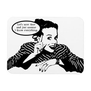 Magnet Flexible Humour de femme rétro