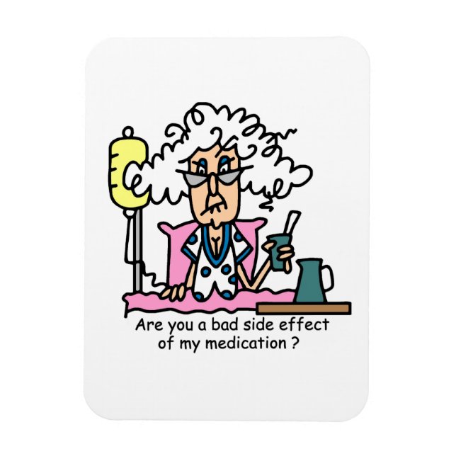 Magnet Flexible Humour de l'effet secondaire des médicaments (Vertical)