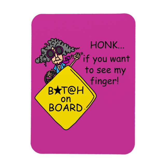 Magnet Flexible Humour de rage de route (Vertical)