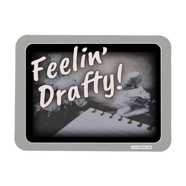 Magnet Flexible Humour du processus d'auteur astucieux (Horizontal)