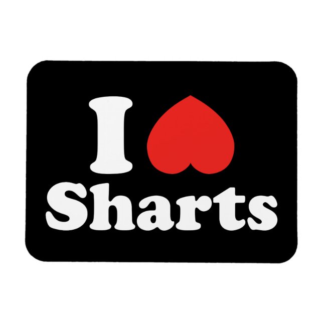 Magnet Flexible I Heart Sharts (Horizontal)