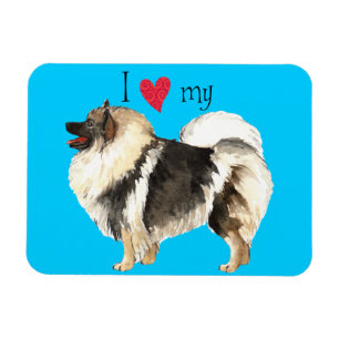 Magnet Flexible I Love my Keeshond