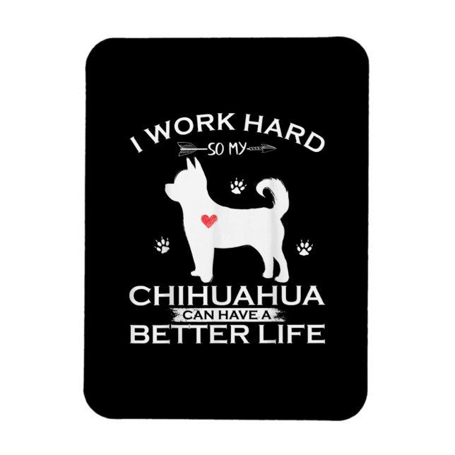 Magnet Flexible I Work Hard So (Vertical)