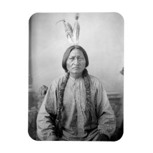 Magnet Flexible Icône amérindienne : Sitting Bull, chef Lakota