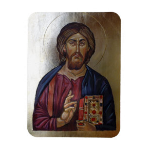 Magnet Flexible Icône byzantine du Christ Pantocrateur
