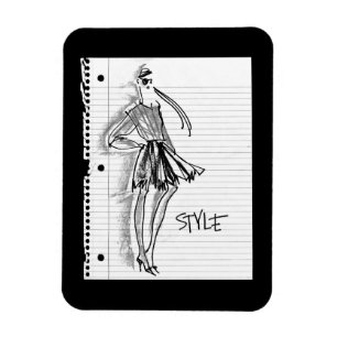 Magnet Flexible Icône de style d'Apple sauvage   - croquis modern