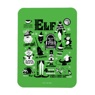 Magnet Flexible Icônes Elf et citations de films
