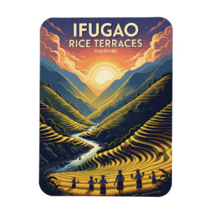 Magnet Flexible Ifugao Rice Terrasses Philippines Travel