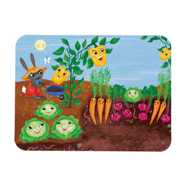Magnet Flexible Il Est Temps De Compter Le Jardin (Horizontal)