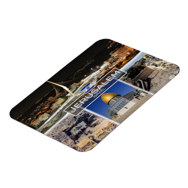Magnet Flexible IL Israël - Jérusalem - (Côté Gauche)