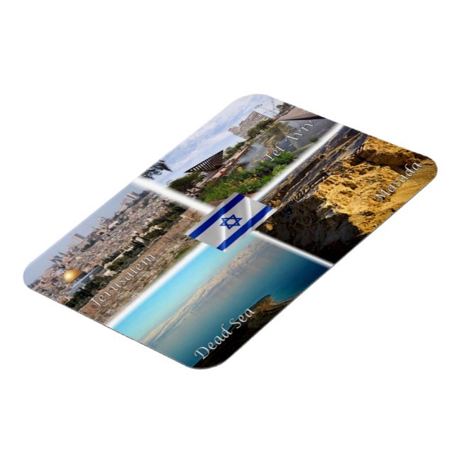 Magnet Flexible IL Israël - Jérusalem - Tel Aviv - Mer Morte - (Côté Gauche)